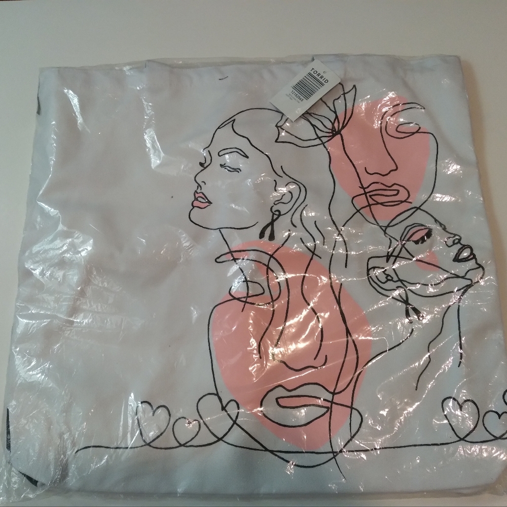 Torrid Breast Cancer Awareness Canvas Tote NEW